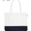 กระเป๋าผ้าแคนวาส02 สีขาว-กรมท่า pmkpolomaker